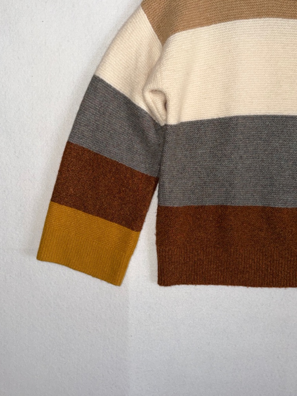 Madewell Color Block Striped Knit Crewneck Sweater - Picture 3 of 9